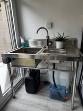Mobile Catering Double Sink Unit with Hot Water – Fully Self-Contained