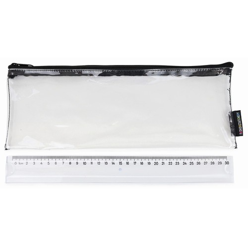 Clear pencil case exam - clear,