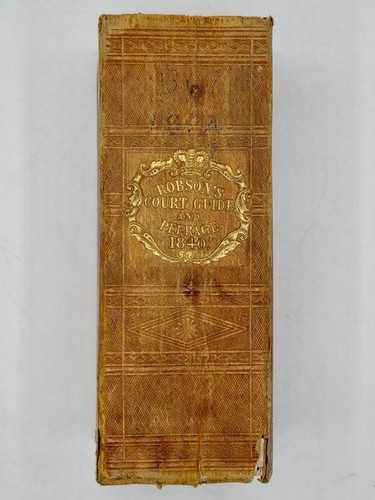 Rare 1840 robson royal court - 1840, robson's
