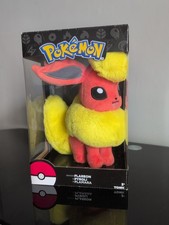 Pokémon 2017 Tomy Flareon Plush Boxed 8" Nintendo, BNIB, Eeveelution