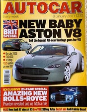 AUTOCAR MAGAZINE 08-JAN-03 -