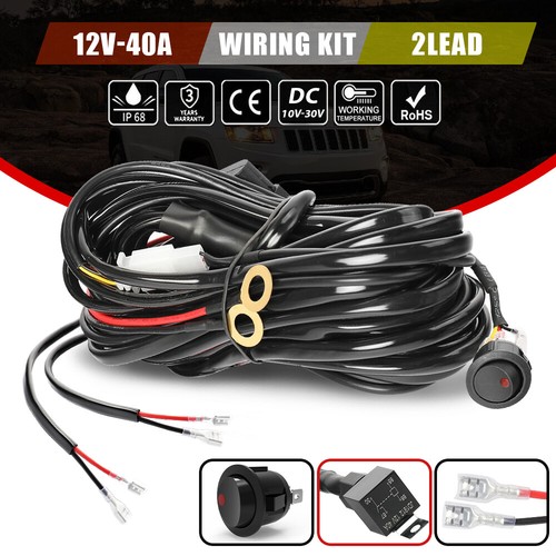 Led light bar wiring harness - light,