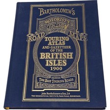 Bartholomew's Atlas Gazetteer British Isles 1900 Hardcover