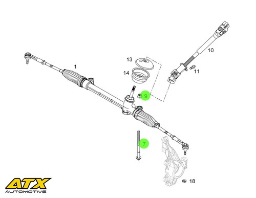 Steering rack mounting bolts - steering,