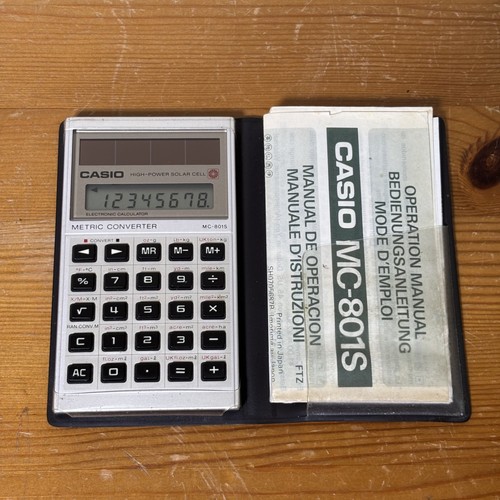 Vintage casio 801s solar 8 - casio,