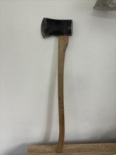 Large Vintage Felling Axe 90cm Tall 19x 12 cm Head Refurbished