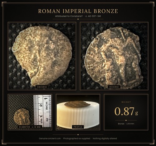 Constans roman bronze nummus - constans?,