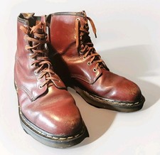 Dr Martens Airwair Boots Mens 8-hole Ankle Boots Ox Blood Red Matt Leather UK 9