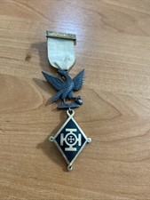 RARE HALLMARK SILVER MASONIC JEWEL KHS ST JOHN KNIGHTS HOLY SEPULCHRE TEMPLAR