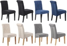 Velvet dining chairs - 4,