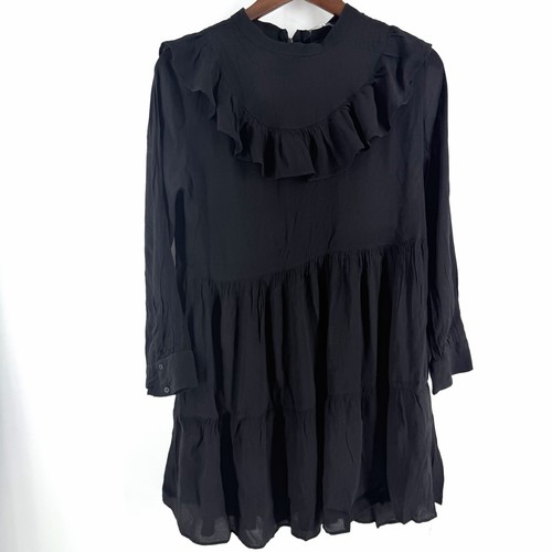 Zara woman black ruffle tiered - woman,