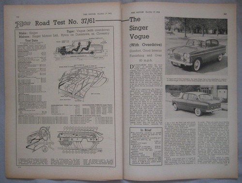 1961 singer vogue original - 1961,