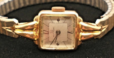 7 grams 18K Yellow Gold, SOLID GOLD ELECTION Watch  not running, fix or scrap