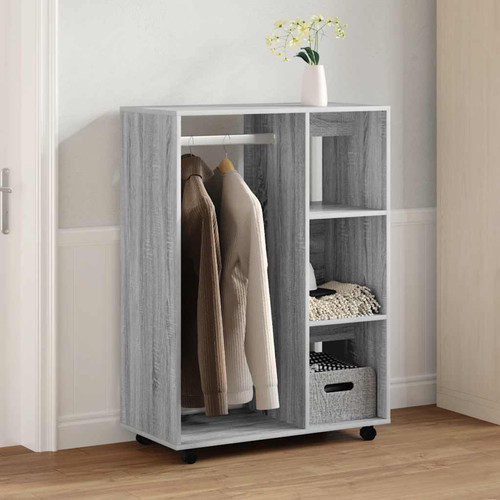 Wardrobe grey sonoma 80x40x110 - sonoma,