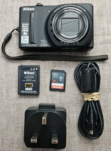 Nikon coolpix s9100 1mp - nikon, 12.1mp