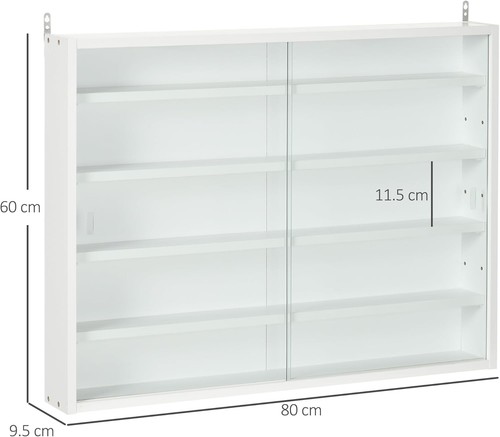 Homcom tier wall mounted - 5-tier,
