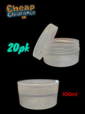 20PK PLASTIC STORAGE JARS