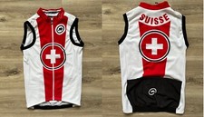ASSOS Swiss Federation Cycling Shirt Vest / Gilet Cycle Suisse Camiseta size M