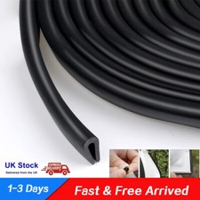?5M Black Car Door Boot Edge Protector Strip Trim U Shape Guard Seal Rubber