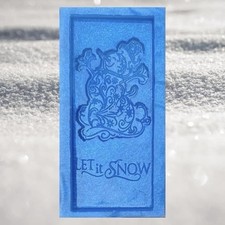 Let it snow Christmas snap bar