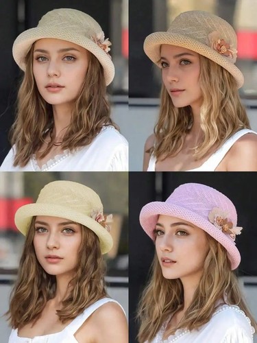 Women hat elegant braided - hat,