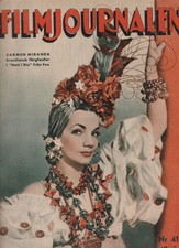 CARMEN MIRANDA VIVIEN LEIGH CLARK GABLE   Swedish "Filmjournalen" Mag"  1941