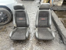 RARE RECARO BLACK SEATS PAIR