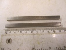 2 X LENGTHS OF SUPER 70 TOOL STEEL 1/4" SQ X 4" NEVER USED *