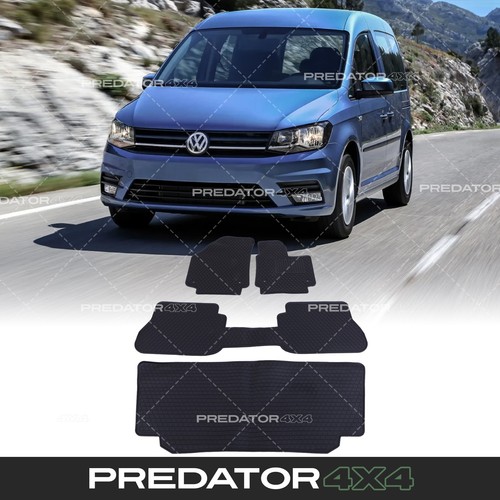 Black rubber floor mats set - mats,