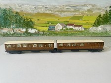 Hornby Dublo pre war articulated LNER coaches.