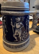 Vintage GERZ West Germany Original Gerzit Ceramic Beer Stein Tankard