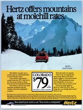 PRINT AD 1987 Hertz Car Rental