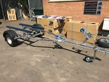 Extreme Boat Trailer Dinghy Inflatable Canoe Kayak Unbraked Single Axle Bunks