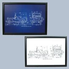 US Willys Jeep Framed