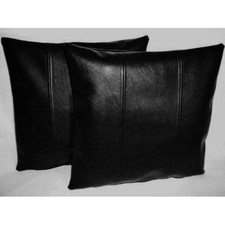 Black real leather genuine