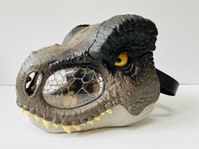 Mattel Jurassic World  Electronic Talking Roaring Dinosaur Mask T Rex Excellent