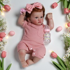 Real Lifelike Reborn Dolls Vinyl Silicone Realistic Newborn Baby Girl Xmas Gift