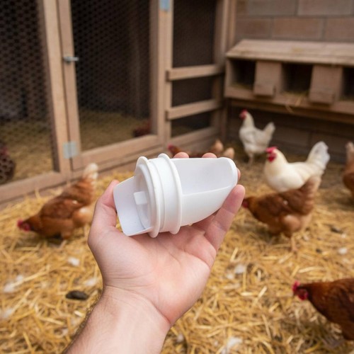 Chicken feed dispenser - chicken, weather