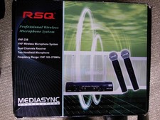 RSQ VHF Radio Mic System used condition, , boxed