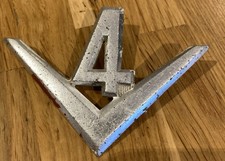 Classic Car Badge/ Emblem/ Logo -  70s SAAB 95 96  V4 - Dry Stored Since 80s.