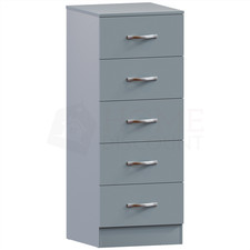 Grey Chest of Drawers Bedside Table Wardrobe Desk Modern Bedroom Furniture
