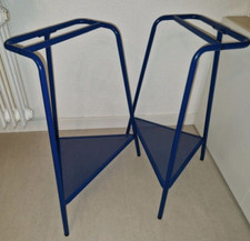 Lot 2 New in box  !  IKEA TILLSLAG Trestle Dark Blue Metal  004.709.96
