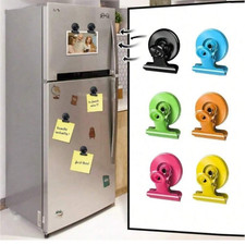 1-10 X EXTRA STRONG MAGNETIC BULLDOG CLIPS FRIDGE MAGNET MEMO PAPER HOLDER CLAMP