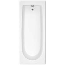 Bathroom Bath Bathtub Standard Single Ended Round Tub White 1800 x 800mm Acrylic