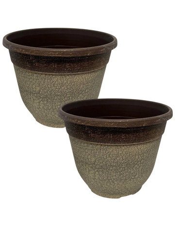 Large 30cm crackle - crackle, pot