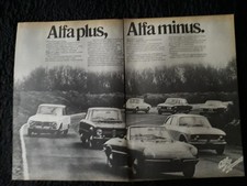 ALFA PLUS, ALFA MINUS ALFA ROMEO - Original 4 Page Magazine Article