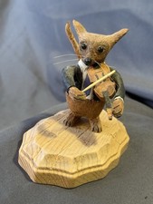 Folk Art Carved Painted Mouse