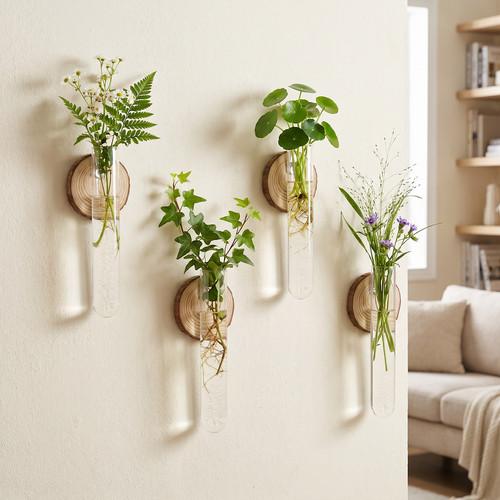 Wall hanging glass vase - glass,