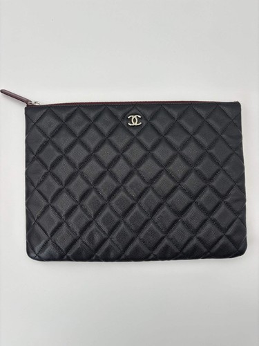Chanel black caviar quilted - caviar,