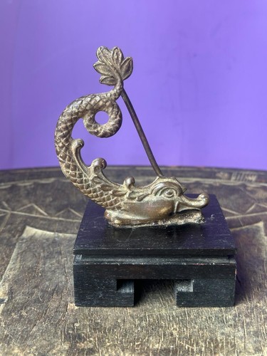 Vintage bronze dolphin - vintage,